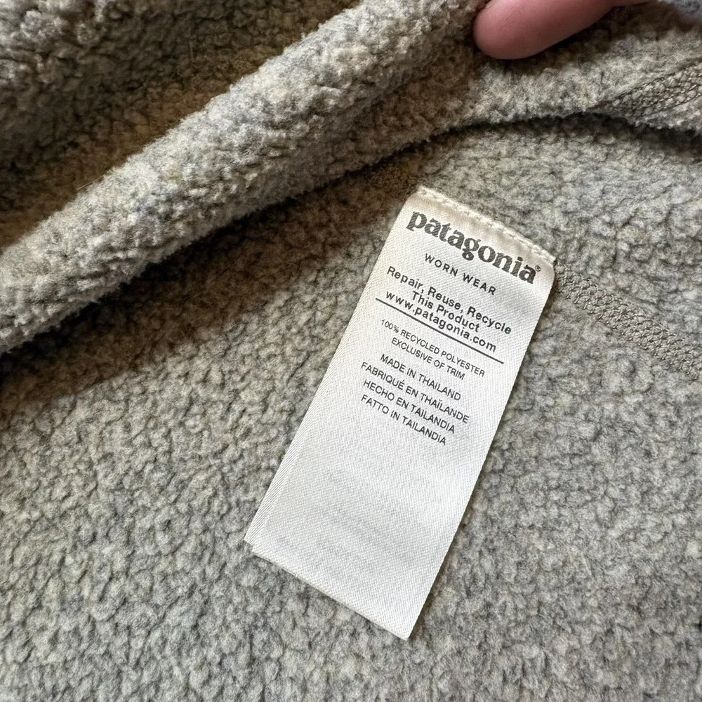 Patagonia Better Sweater Fleece Pullover Mens‎ Large Gray 1/4 Zip Hiking Outdoor